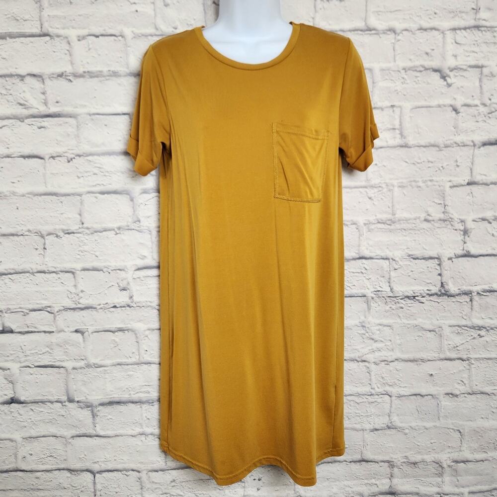 Primark Dress Womens Size XS Tunic Length T Shirt Dress with Pocket TINY FLAW